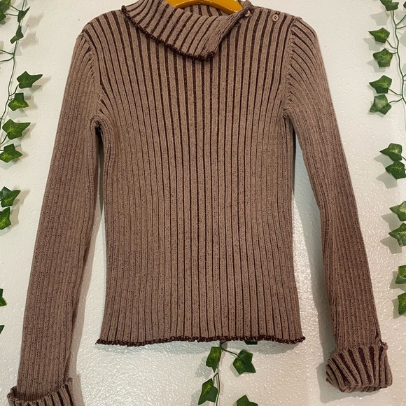 Massimo turtle neck knit sweater Thermal| Size L - Picture 13 of 13